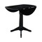 International Concepts Round 42 in Round Dual Drop Leaf Pedestal Table, 36.3 inH, Black, 42 W, 42 L, 36.3 in H, Wood K46-42DPT-27B-6B - alternate 4